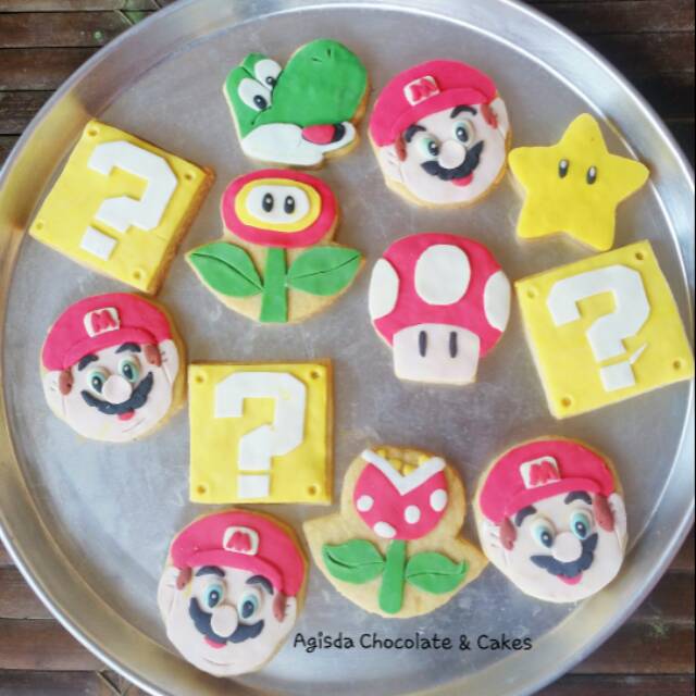 Cookies hias custom karakter mario bross