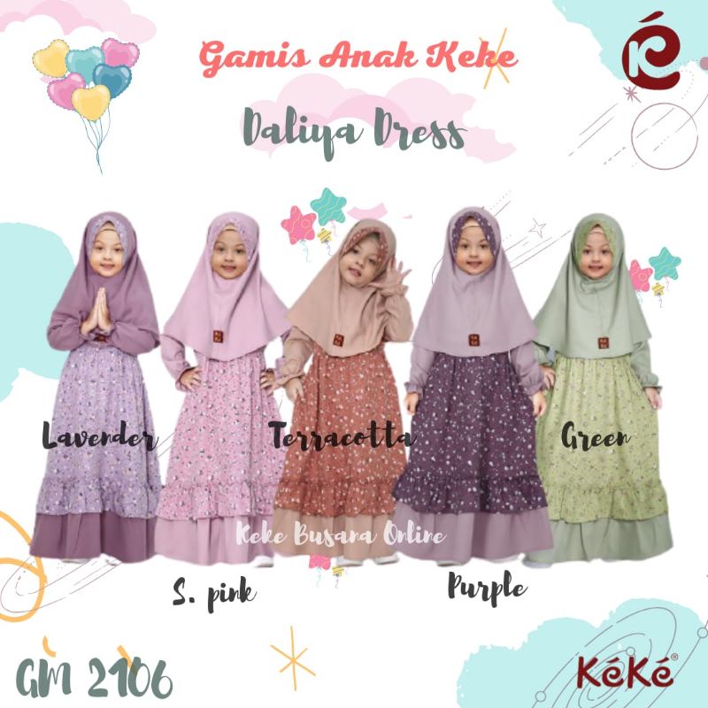 Gamis Anak Keke ~ Daliya Dress ( GM 2106 ) ~