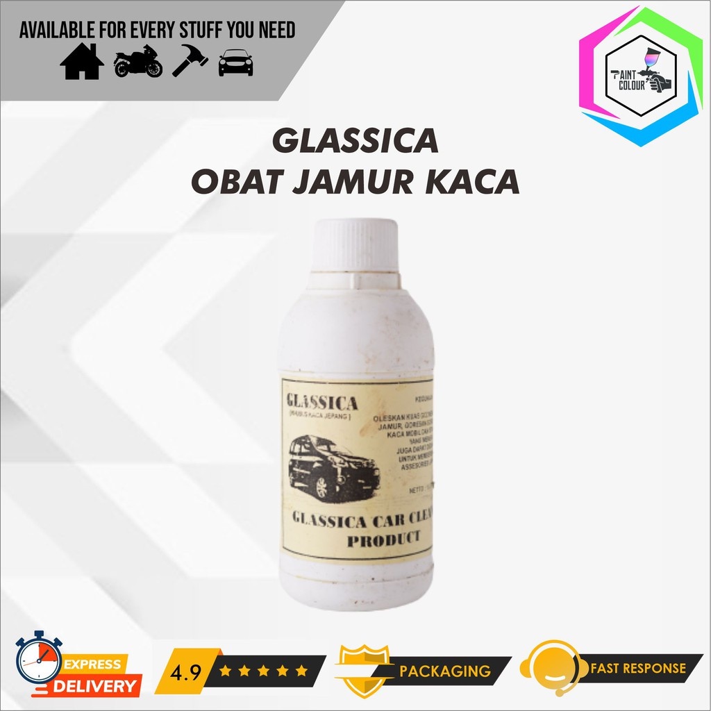 Obat Jamur Kaca / Pengkilap / Pembersih Mobil Glassica