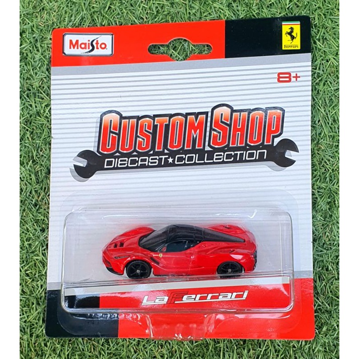 Diecast Mobil Ferrari Maisto 1:64 Custom Shop Ferrari Miniatur Mobil Pajangan