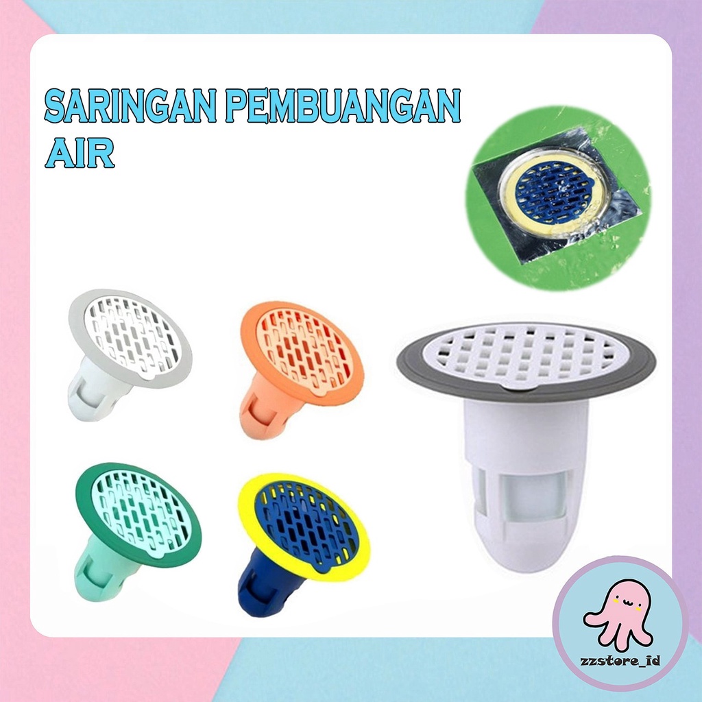 Saringan Penutup Lubang DRAINASE Kamar Mandi / Penyaring Kotoran Saluran Wastafel Anti Mampet Pembuangan Air Lantai Toilet Anti Bau Kecoa Penyaring Drainase