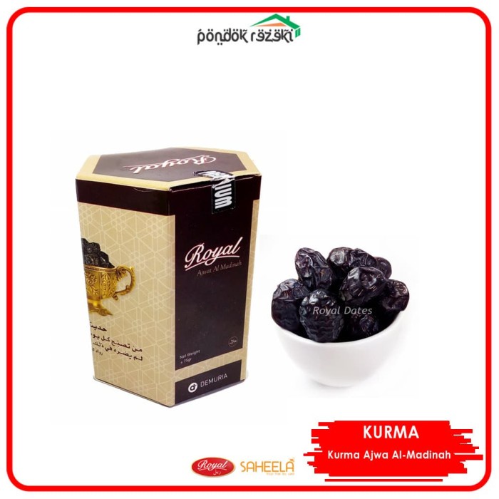

Kurma Ajwa Al-Madinah 75 gr - Royal Premium