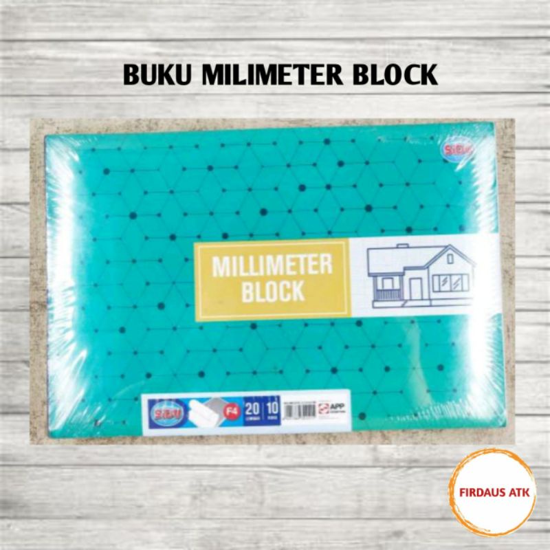 

Buku MILIMETER / millimeter block sinar dunia sidu ukuran folio