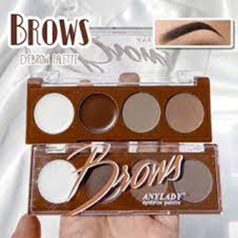 Anylady Eyebrow Palette Eye Brow Powder Eyebrow Gel Primer 4 Colors