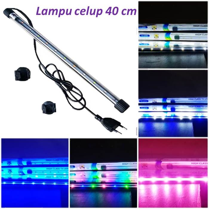 Lampu celup LED aquarium 40 cm siap pasang