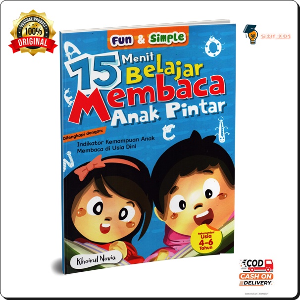 BUKU BELAJAR MEMBACA - BUKU MEMBACA - BUKU ANAK - 15 MENIT BELAJAR MEMBACA ANAK PINTAR