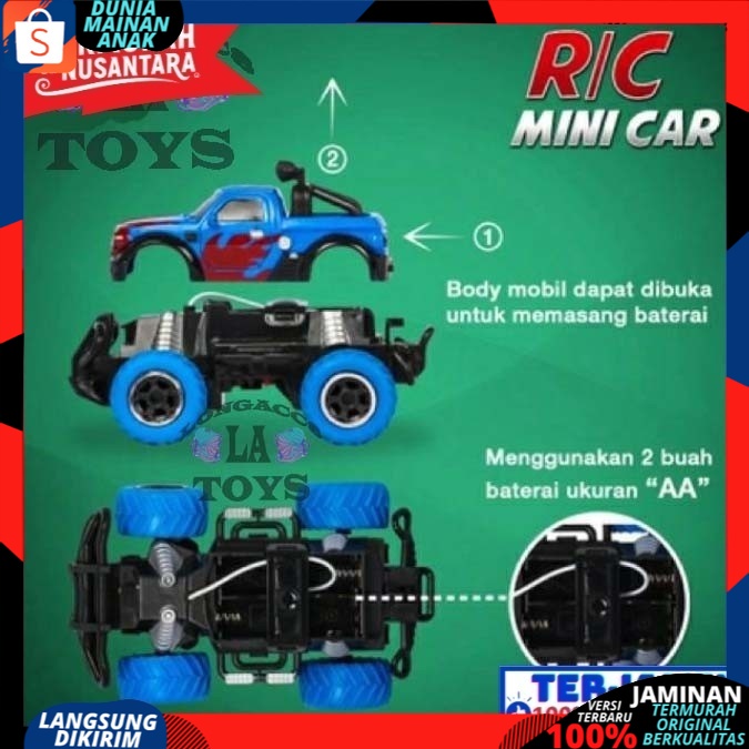 Mainan Mobil Remot Kontrol / RC Rock Crawler Mobil Remote Kontrol Jeep Off Road Mini Climber Car