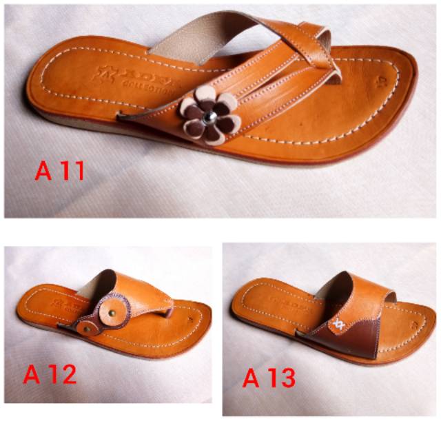 Sandal kulit wanita taslir nabati asli produk Magetan Sandal kulit wanita taslir nabati asli produk Magetan
