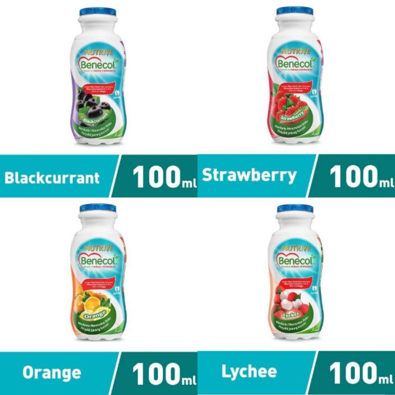 

Nutrive Benecol Non Sugar 100ml Blackcurrant/Lychee/Orange/Strawberry