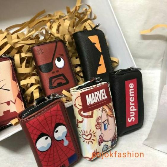 ♪ Dompet STNK Gantungan Kunci Mobil Motor Motif Character Lucu dan Unik ►