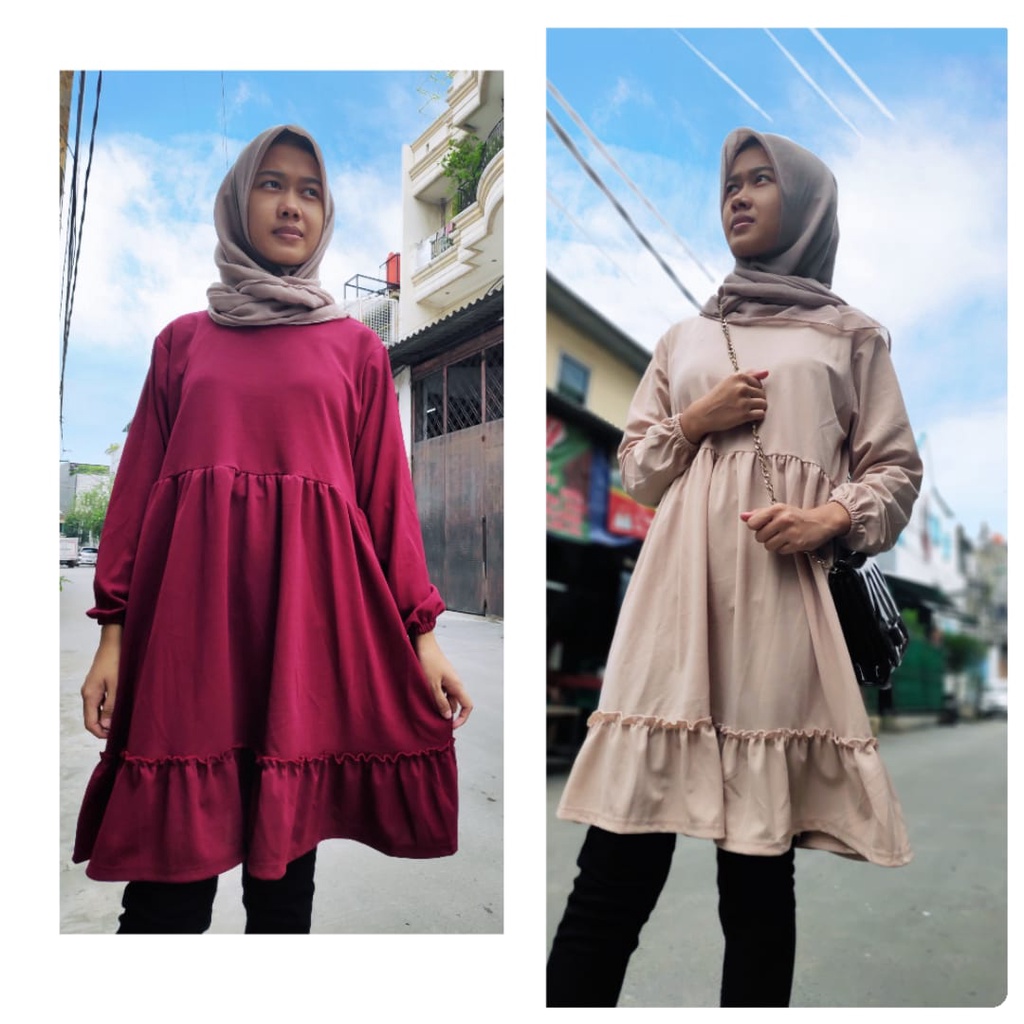 MOMOGI- TUNIK DEWASA JESSICA / TUNIK POLOS PREMIUM DEWASA / ALL SIZE