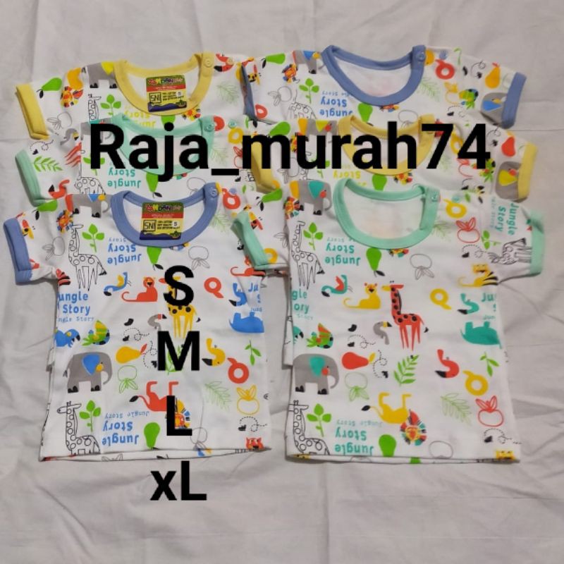 6 pcs atasan oblong bayi Motif zahdan SNI