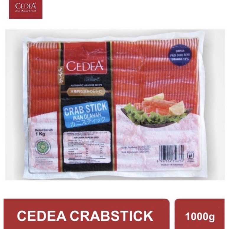 

Cedea Crabstick / Crab Stick 1KG (isi 60pcs)