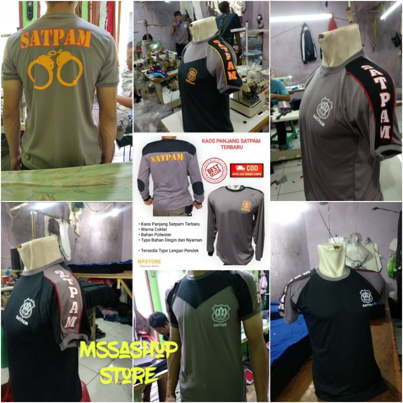 KAOS DALAM SATPAM SECURITY KOMBINASI TERBSATPAM 2022 / KAOS SECURITY DINAS/KAOS SECURITY LAPANGAN /KAOS SATPAM PENDEK / KAOS SATPAM PANJANG / COD