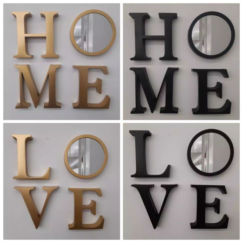 Termurahhhhh - Hiasan Dinding Home Informa, Home Gold, Home Black