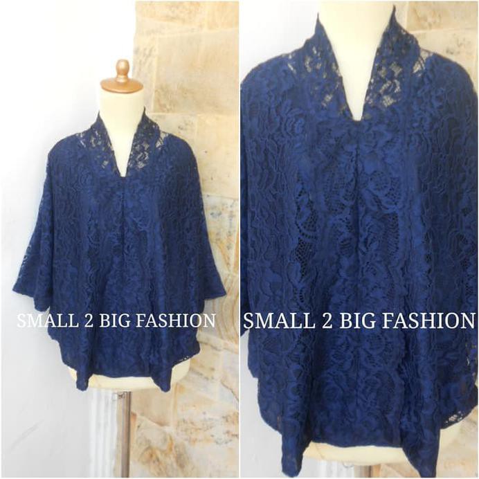 Promo kebaya brokat big / blus bigsize wanita / atasan muslim brukat jumbo Berkualitas