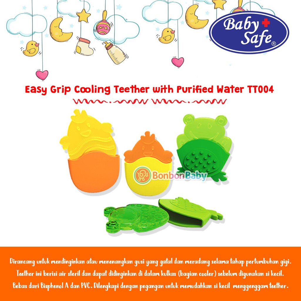 Babysafe Easy Grip Cooling Teether TT004 / gigitan bayi