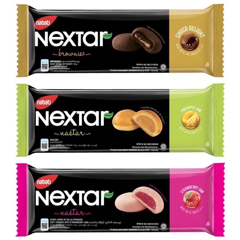 

nextar Box isi 10 nastar cookies strawberry cokelat pineapple jam nenas brownies choco delight