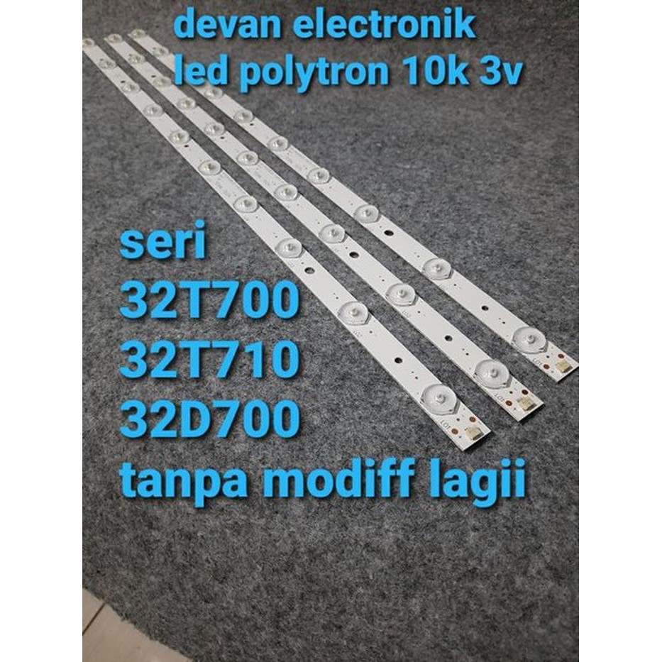 LAMPU LED TV POLYTRON 10K 3V - BACKLIGHT TV POLYTRON 32 IN - LAMPU TV POLYTRON 32IN PLD 32T 10 3V
