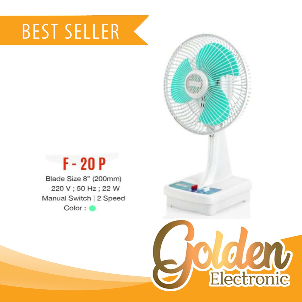 Desk Fan Maspion F-20P  8&quot; Surabaya Kipas meja ter murah F-20 P Kipas Angin Duduk Meja 8 Inch