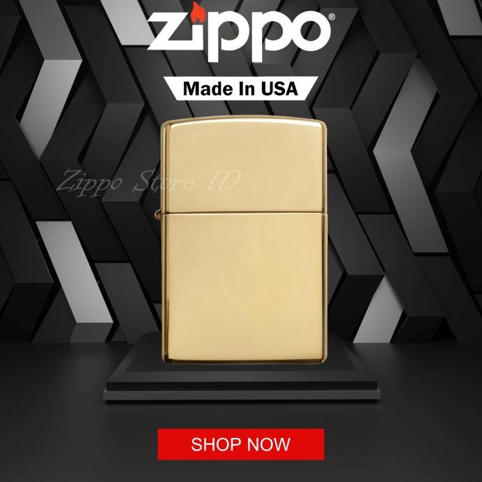Zippo USA Armor High Polish Brass 169 Original Garansi Resmi