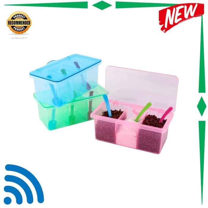 

SALE Spice Box Tempat Bumbu dapur 3 in 1 TEMPAT BUMBU