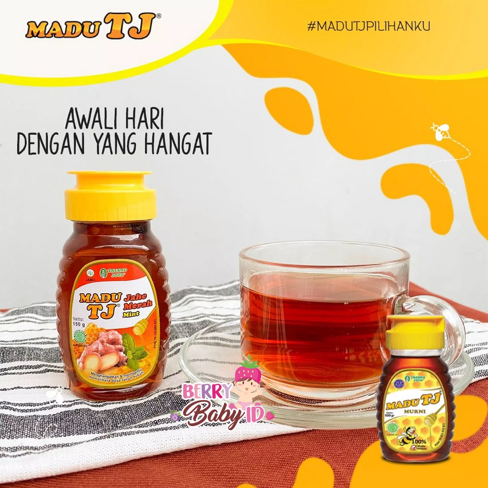 Tresnojoyo Madu TJ Jahe Merah Mint 100% Madu Asli Original Tresno Joyo Berry Mart