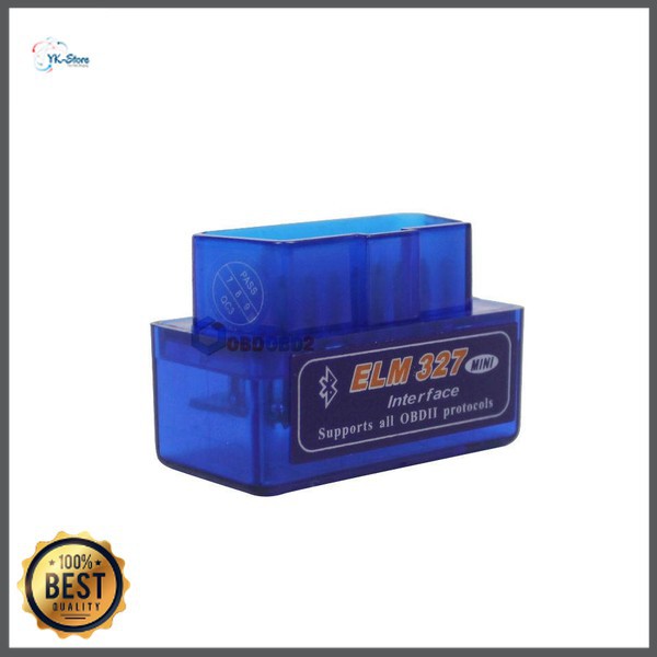 Grab Medan Super MINI ELM327 Bluetooth OBD2 V2.1 Automotive Test Tool Biru