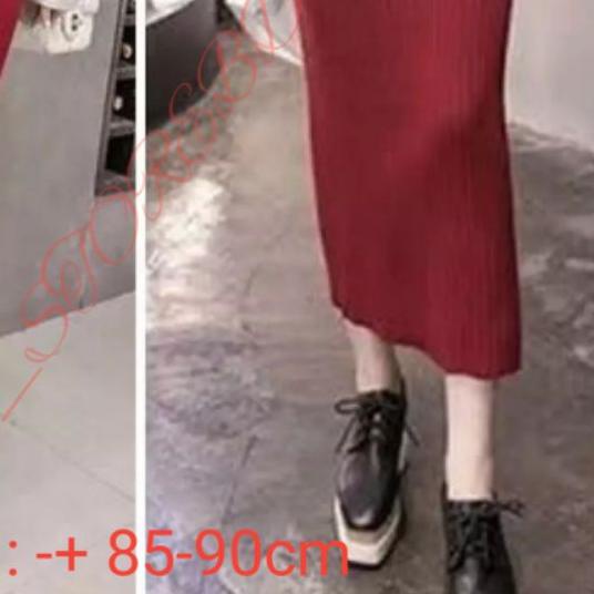 ROK RAJUT PREMIUM-ROK SPAN RAJUT PANJANG-ROK RAJUT IMPORT TEBAL-ROK SPAN KNITTED-ROK RAJUT PREMIUM A