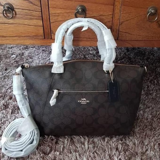 ☛☛ PROMO TERBATAS TAS SELEMPANG WANITA MURAH☛☛ TAS COACH ORI PRAIRE SIGNATURE MAHO ON SALE
