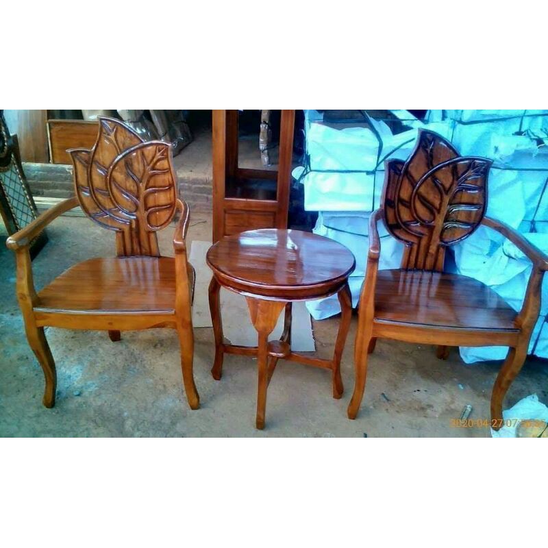 Kursi teras jati daun murah