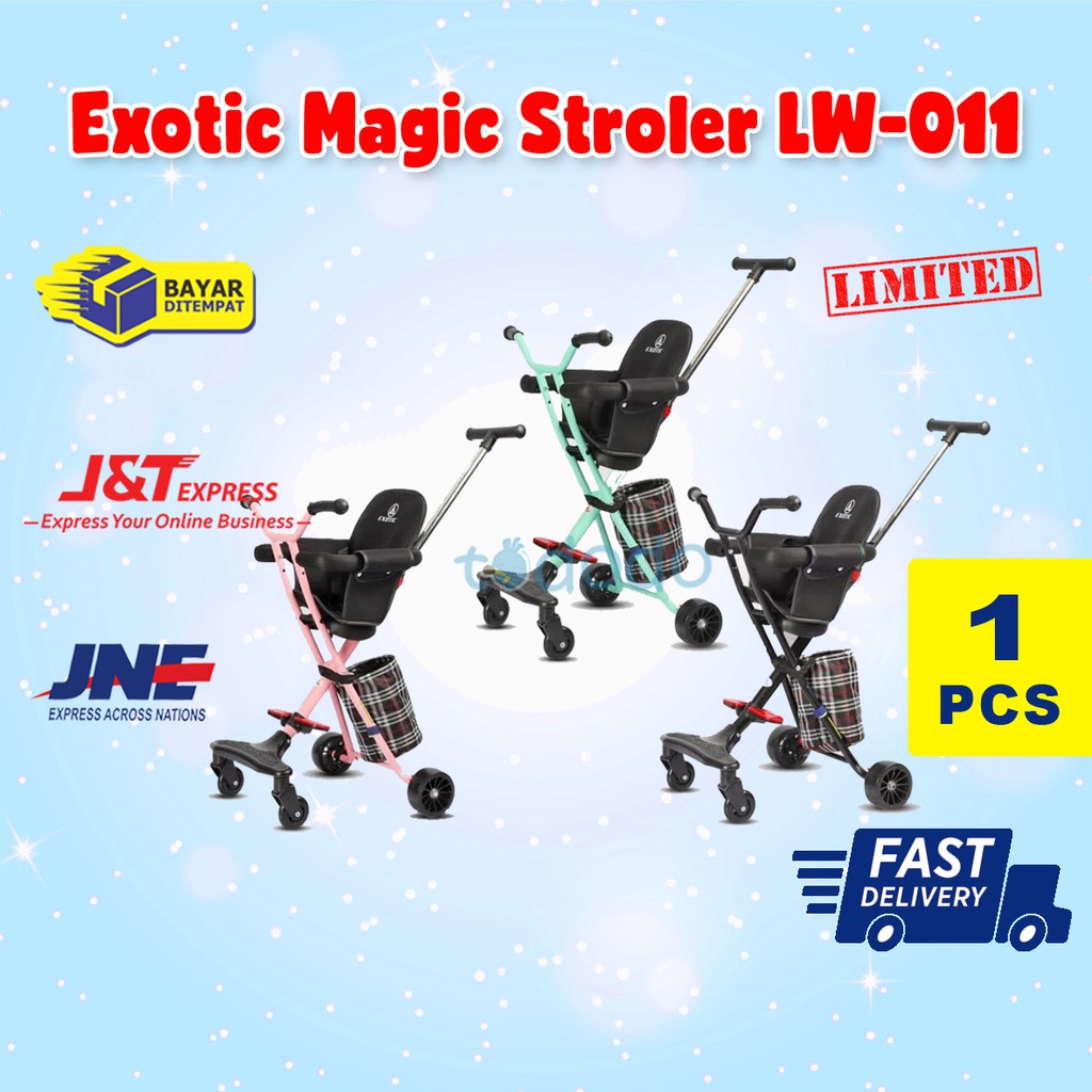 Kereta Dorong Bayi Stroller Anak Exotic Magic LW-011