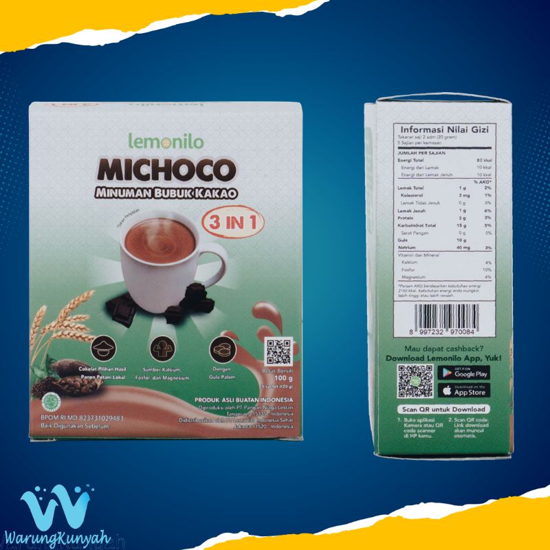 Lemonilo Minuman Bubuk Kakao Michoco 100 gr