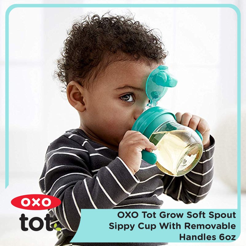 OXO TOT GROW SOFT SPOUT SIPPY CUP WITH REMOVABLE HANDLES / 150 ML