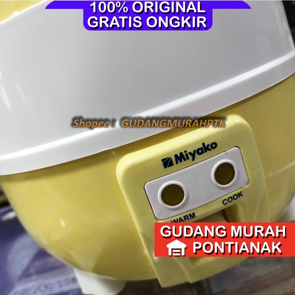Ricecooker Miyako 1 Liter Penanak Nasi Anti karat anti penyok 1L MCM 610