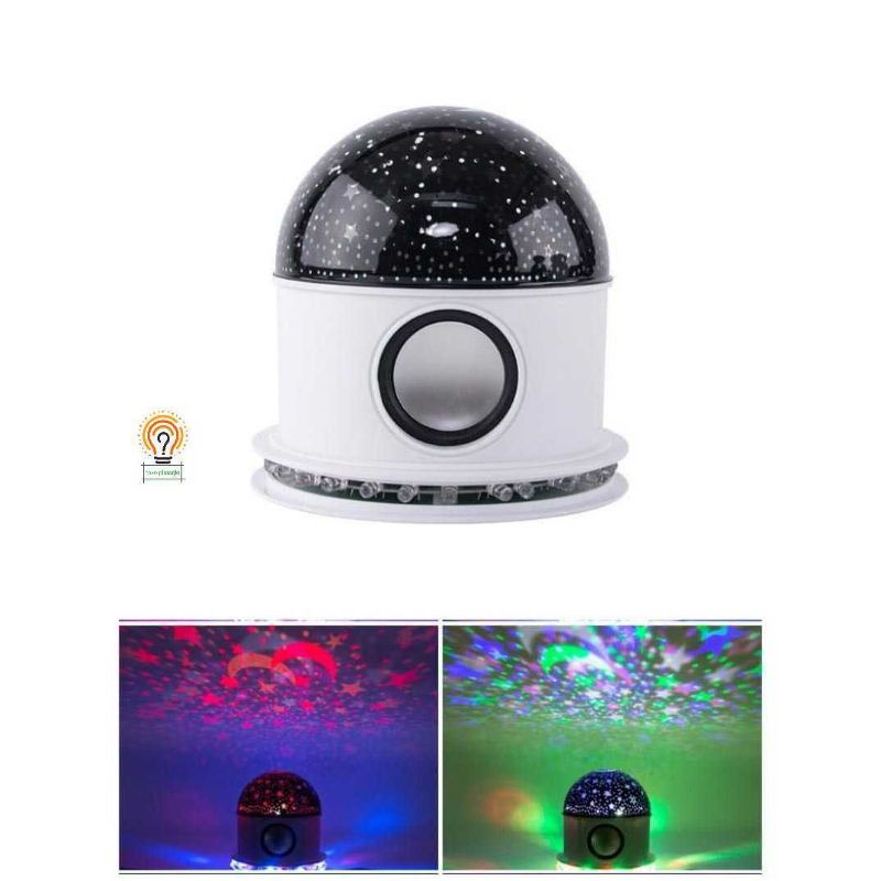 Lampu Disco Bluetooth Speaker Proyektor UFO &amp; Bintang