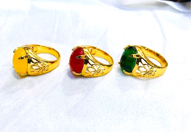 Cincin / cincin batu merah / cincin batu / yaxiya / xuping / lapisemas cincin batu