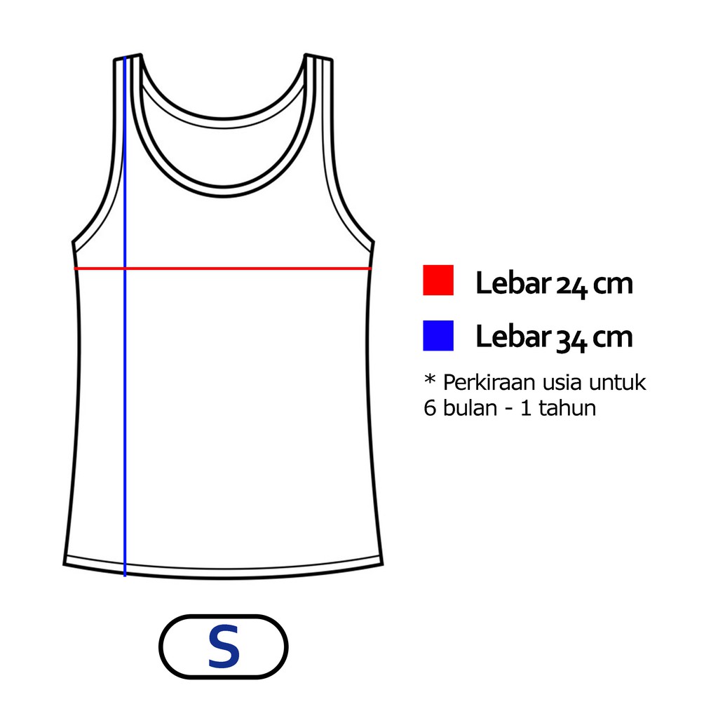 Singlet NICE KIDS Putih | Kaos Dalam Singlet Anak &amp; Bayi Lembut - Bwr