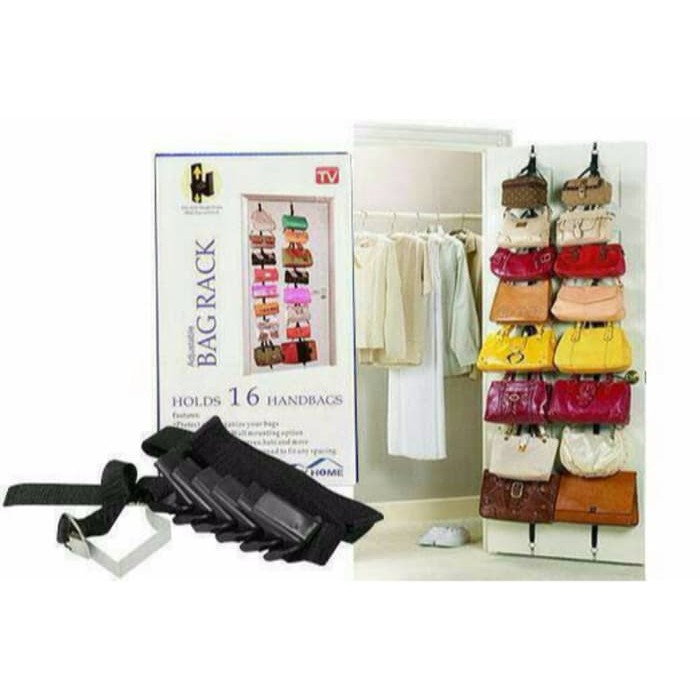 Tempat Gantungan Tas - Bag Rack Organizer - Gantungan Tas 16kait