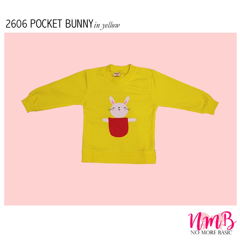 Kids Sweater 2606 Pocket Bunny -  Baju Lengan Panjang Anak