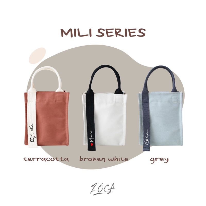 SLING BAG MILI -MOLA/TAS SELEMPANG/ MINIBAG (FREE CUSTOM NAMA) WATER RESISTANT