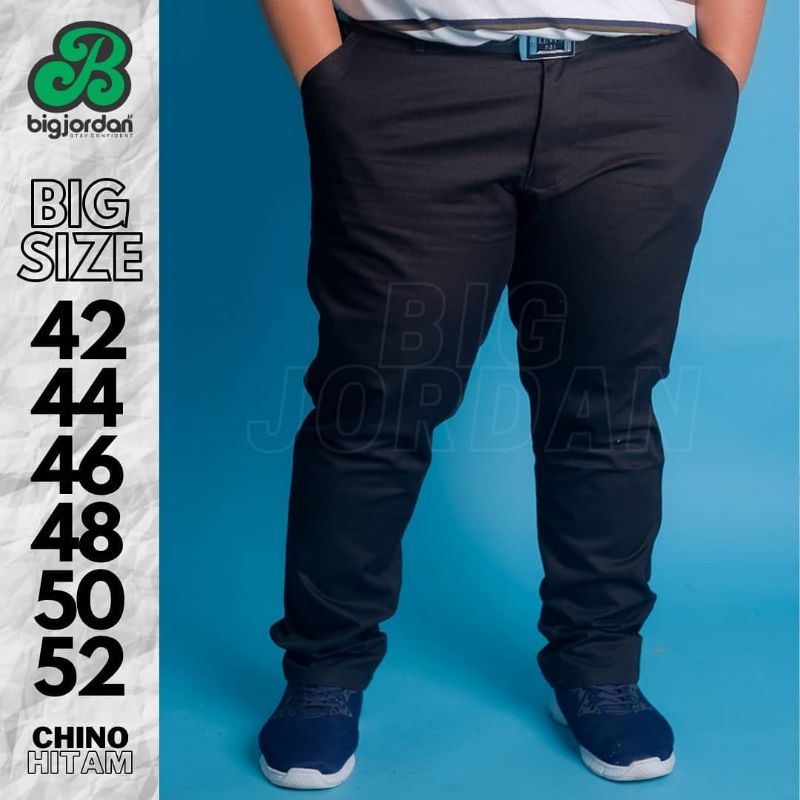 celana chino pria ukuran jumbo 42 44 46 50 52,celana chino big size
