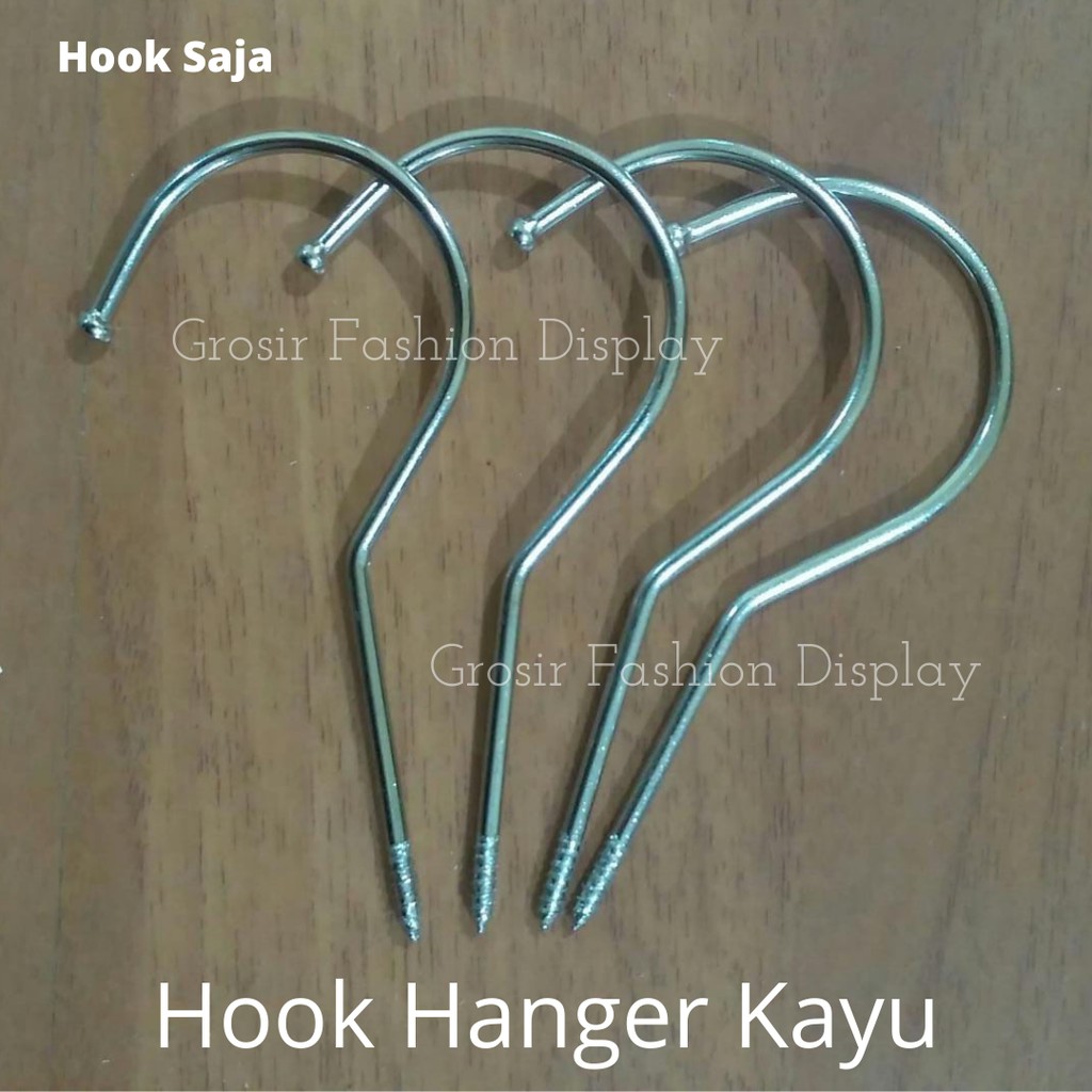 Hook Cantelan Hanger Kayu Besi Hanger Kayu Cantolan Hanger Kayu - BH