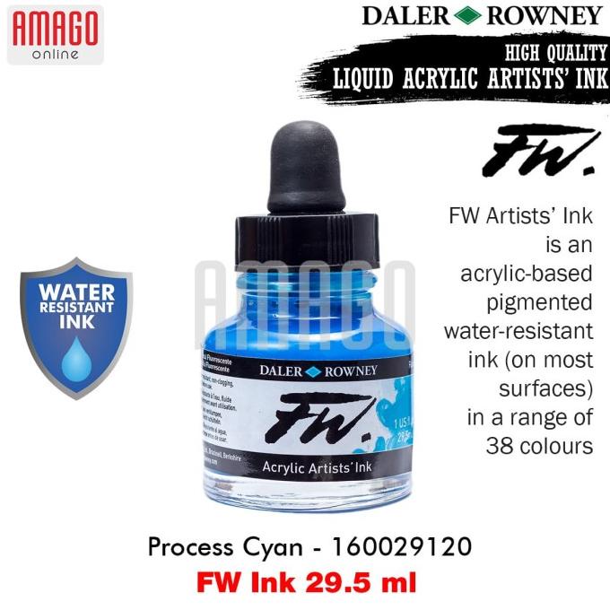 

Ink | Daler-Rowney - Fw Ink 29.5 Ml - Process Cyan - 160029120