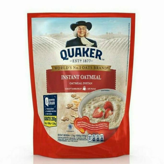 

QUACKER INSTAN OATMEL 1200 GRAM