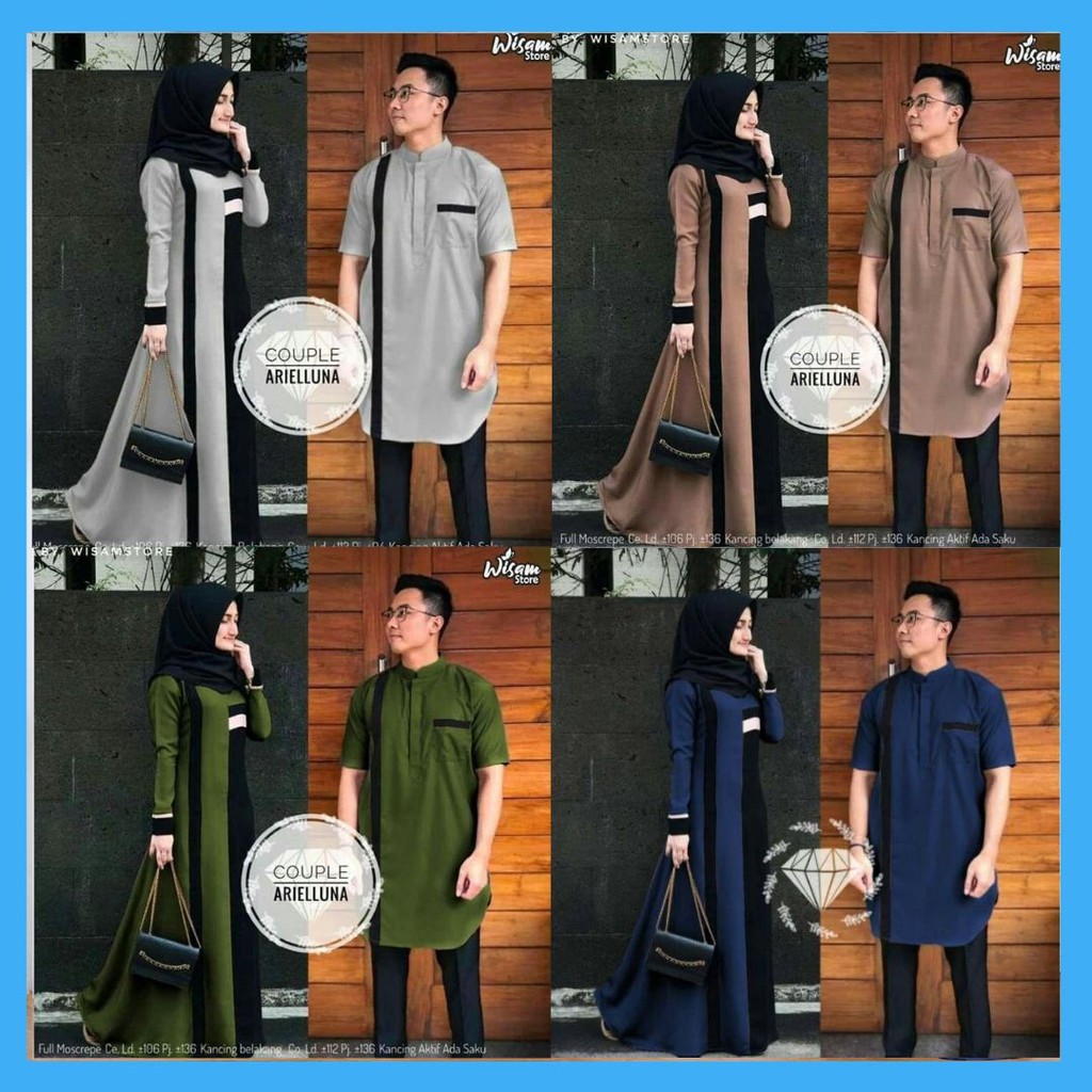 SARIMBIT LEBARAN (2020) HAFIZ&HAFIZAH FAMILY GAMIS PLUS KHIMAR- BAJU COUPLE KELUARGA TERBARU
