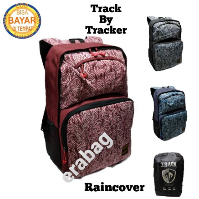 Track by tracker tas ransel punggung pria dan wanita sekolah kuliah kerja laptop