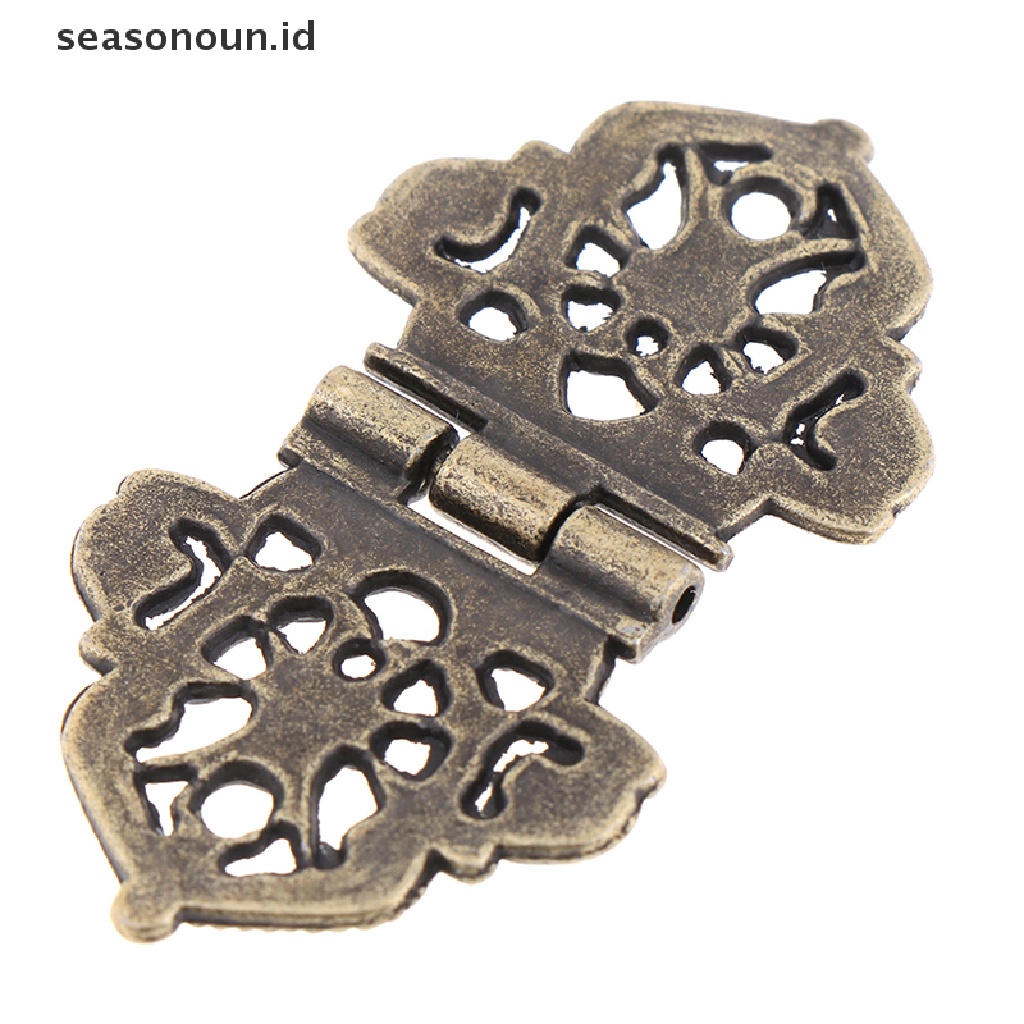 2 Pcs Engsel Pintu Lemari Bahan Logam Alloy Ukuran 24x54mm Gaya Vintage