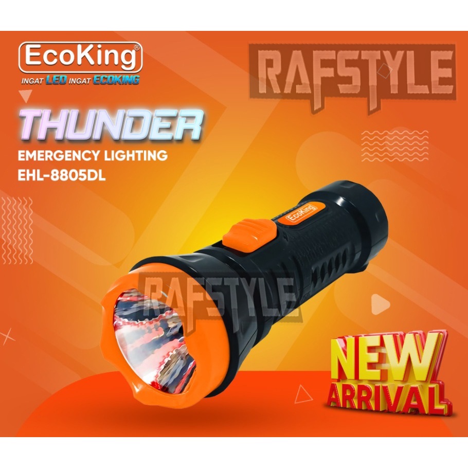 Senter Led Lampu Emergency THUNDER ETH8805DL Ecoking GOODDEALS