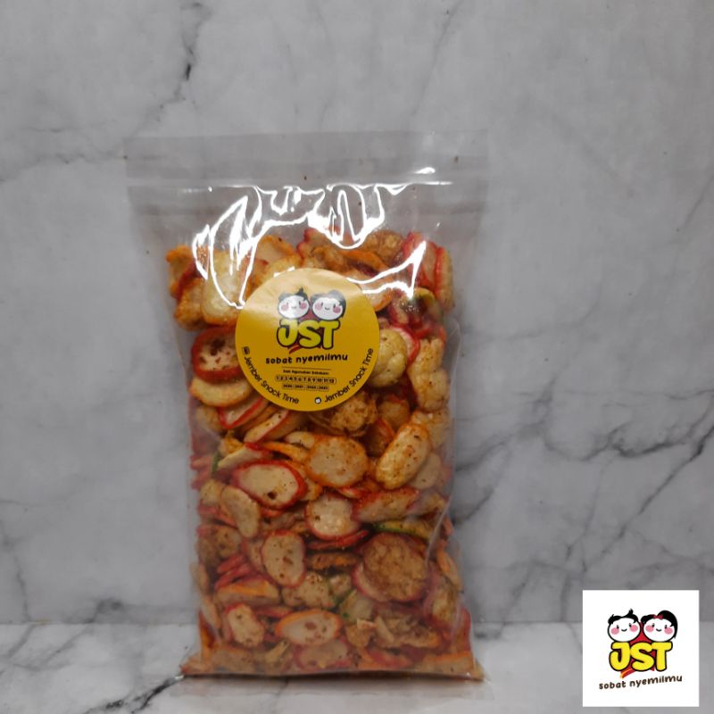 

[250gr] Krupuk Seblak Koin Kering Pedas Daun Jeruk Kiloan Jember Snack Time